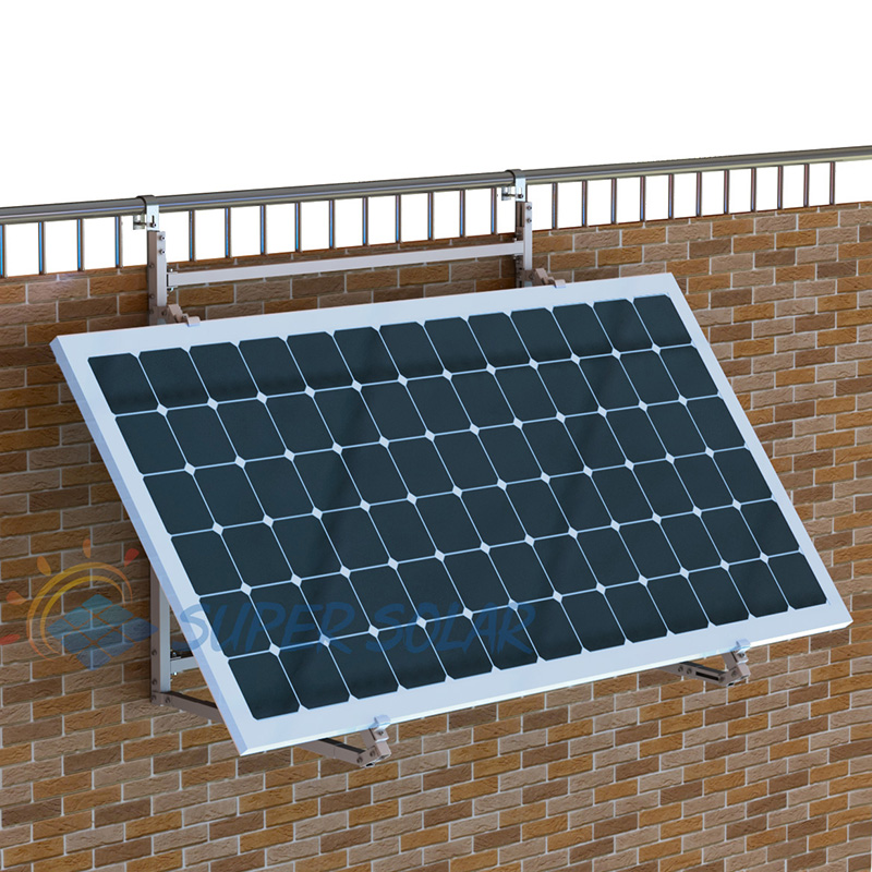 montaggio solare balcone