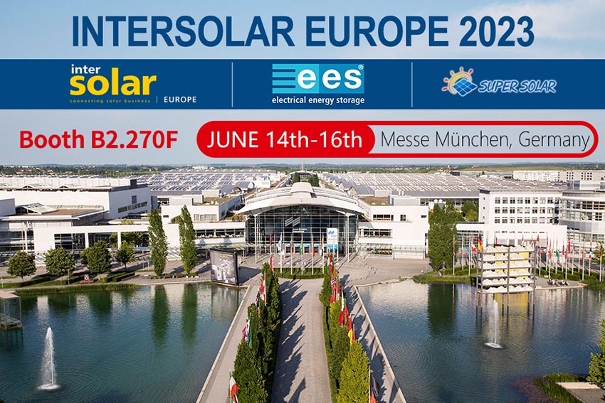 Super Solar presenta prodotti innovativi per l'energia solare alla fiera Intersolar 2023 in Germania