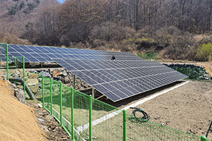Sistema di montaggio solare in Corea del Sud Daepyeongri