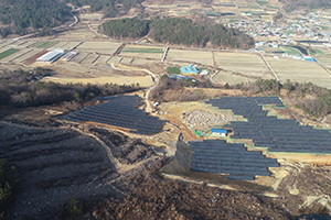 Sulla griglia Sistema solare in Corea del Sud Deokjungri